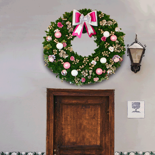 Decoración floral para fiestas navideñas